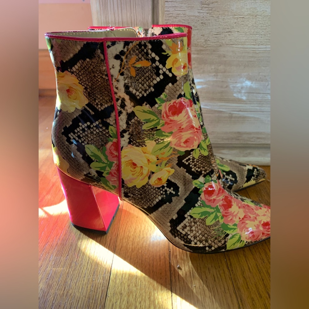 Betsey Johnson Floral Bootie